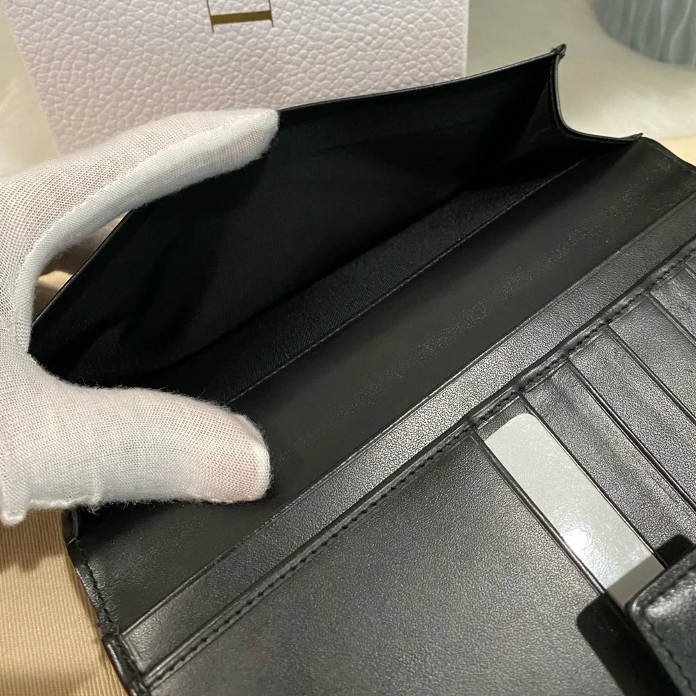 Dior Black and Cream Wallet